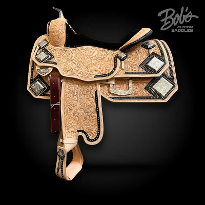 Silver Show Saddle 243 handcrafted western show saddle with premium silver craftsmanship.